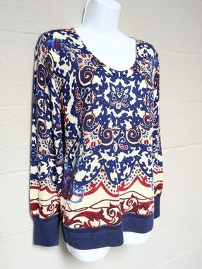 Talbots Merino Wool Pullover Sweater Size M Round Neck
